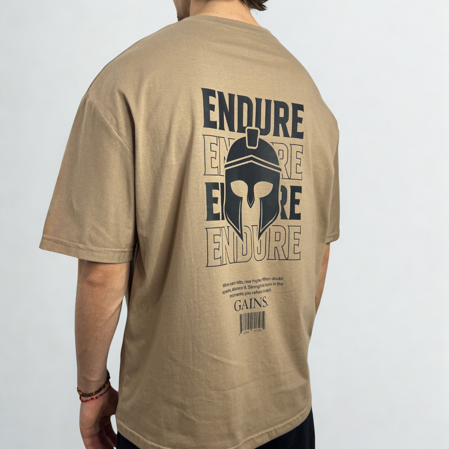 REMERA ENDURE UNISEX BEIGE