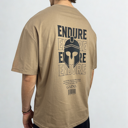 REMERA ENDURE UNISEX BEIGE