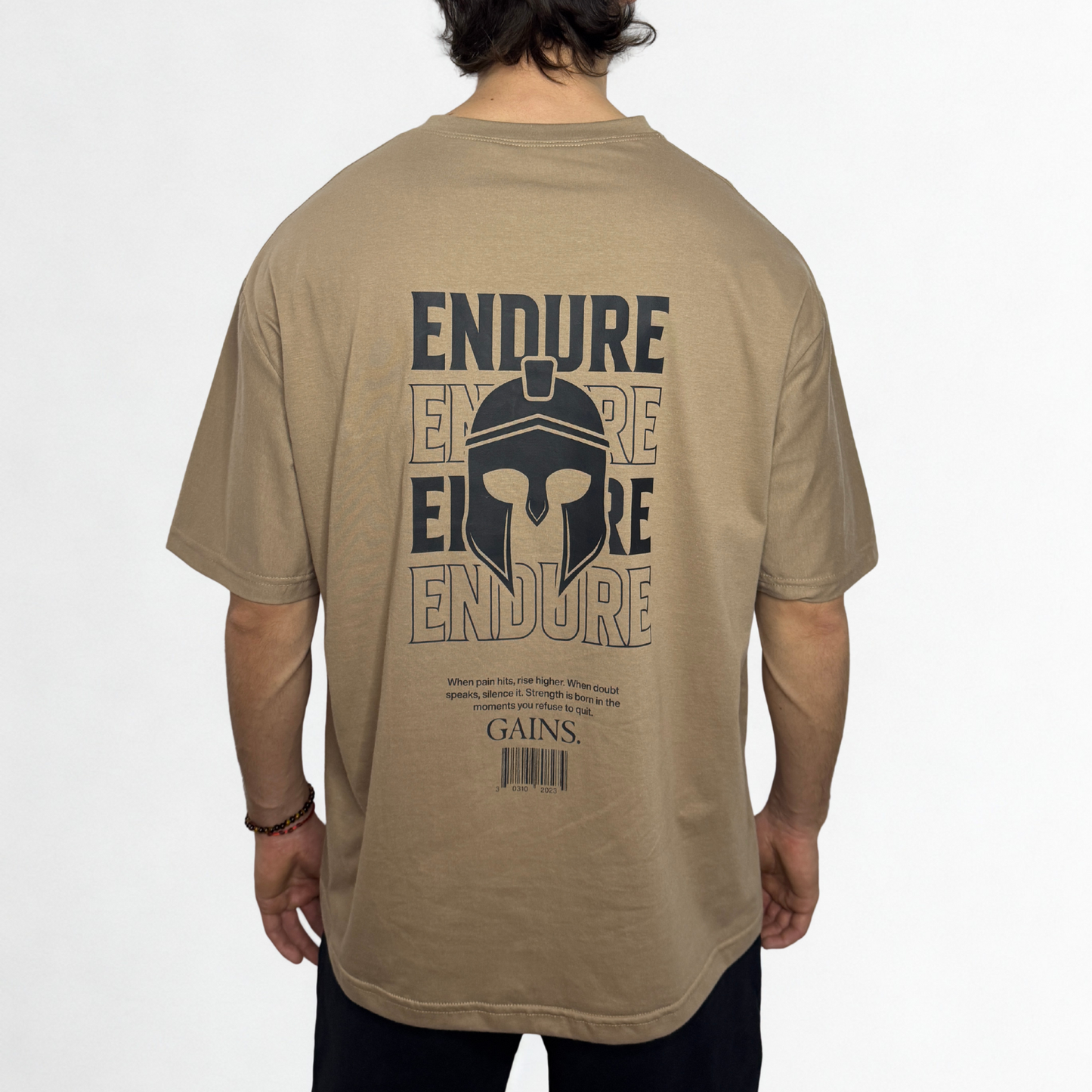 REMERA ENDURE UNISEX BEIGE