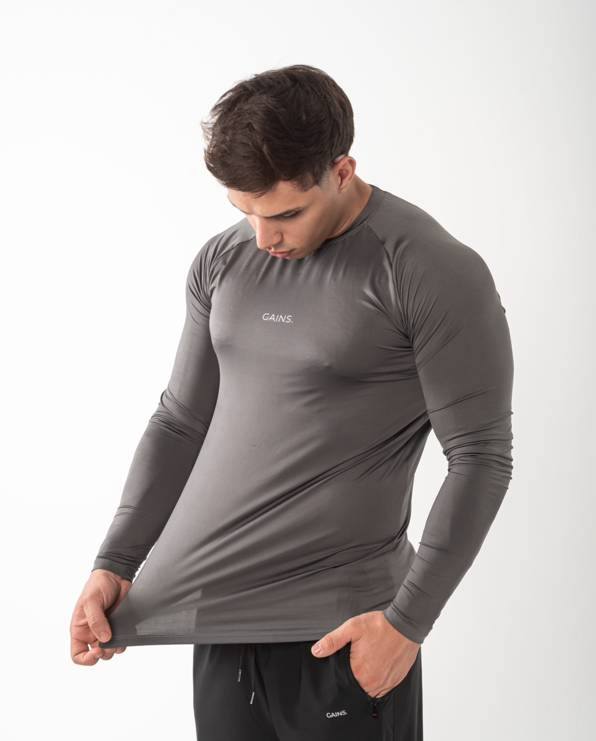 REMERA DE COMPRESIÓN MANGA LARGA GAINS.