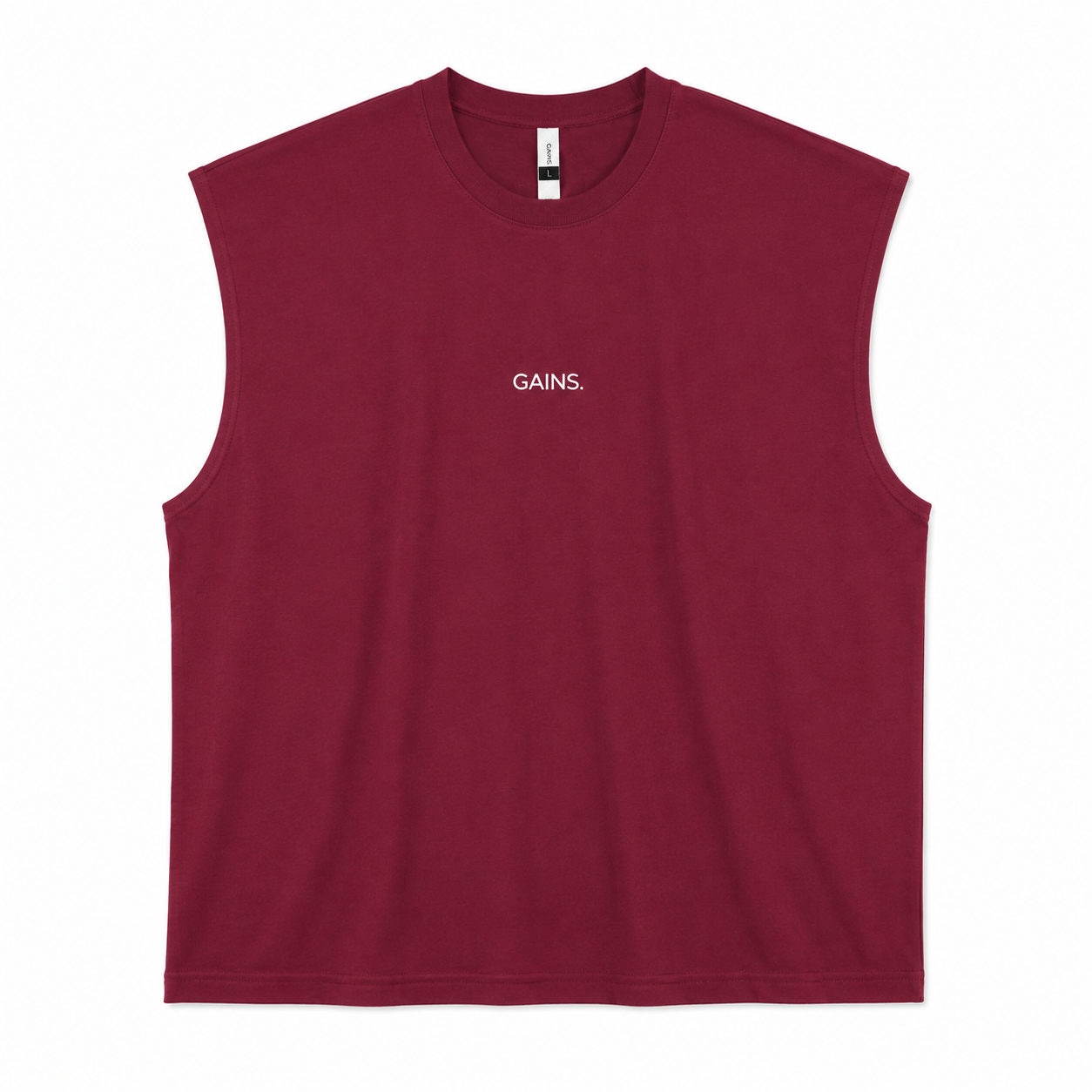 MUSCULOSA OVERSIZE UNISEX BORDÓ