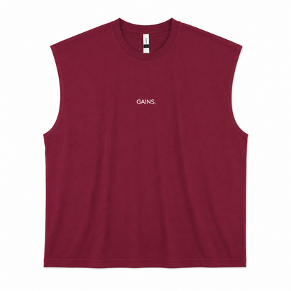 MUSCULOSA OVERSIZE UNISEX BORDÓ