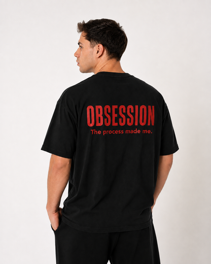 REMERA OVERSIZE OBSESSION UNISEX OFF BLACK