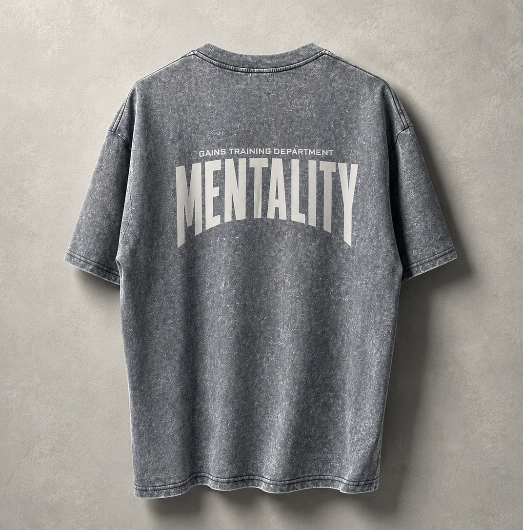 REMERA EXCLUSIVA MENTALITY STONE WASH OVER