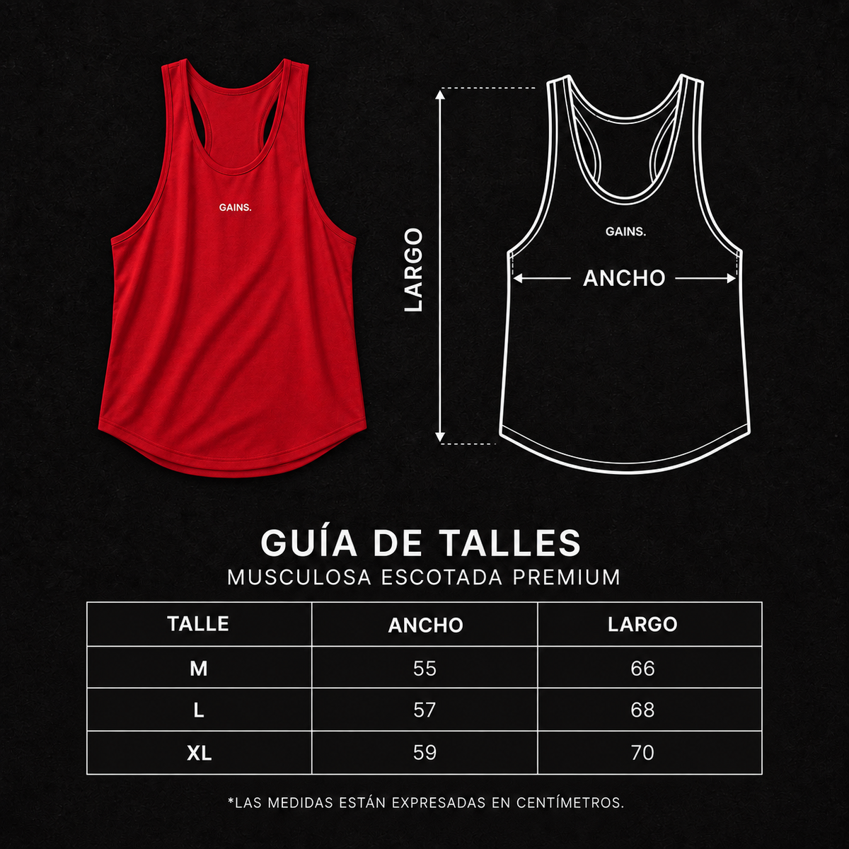 MUSCULOSA OLD SCHOOL GAINS