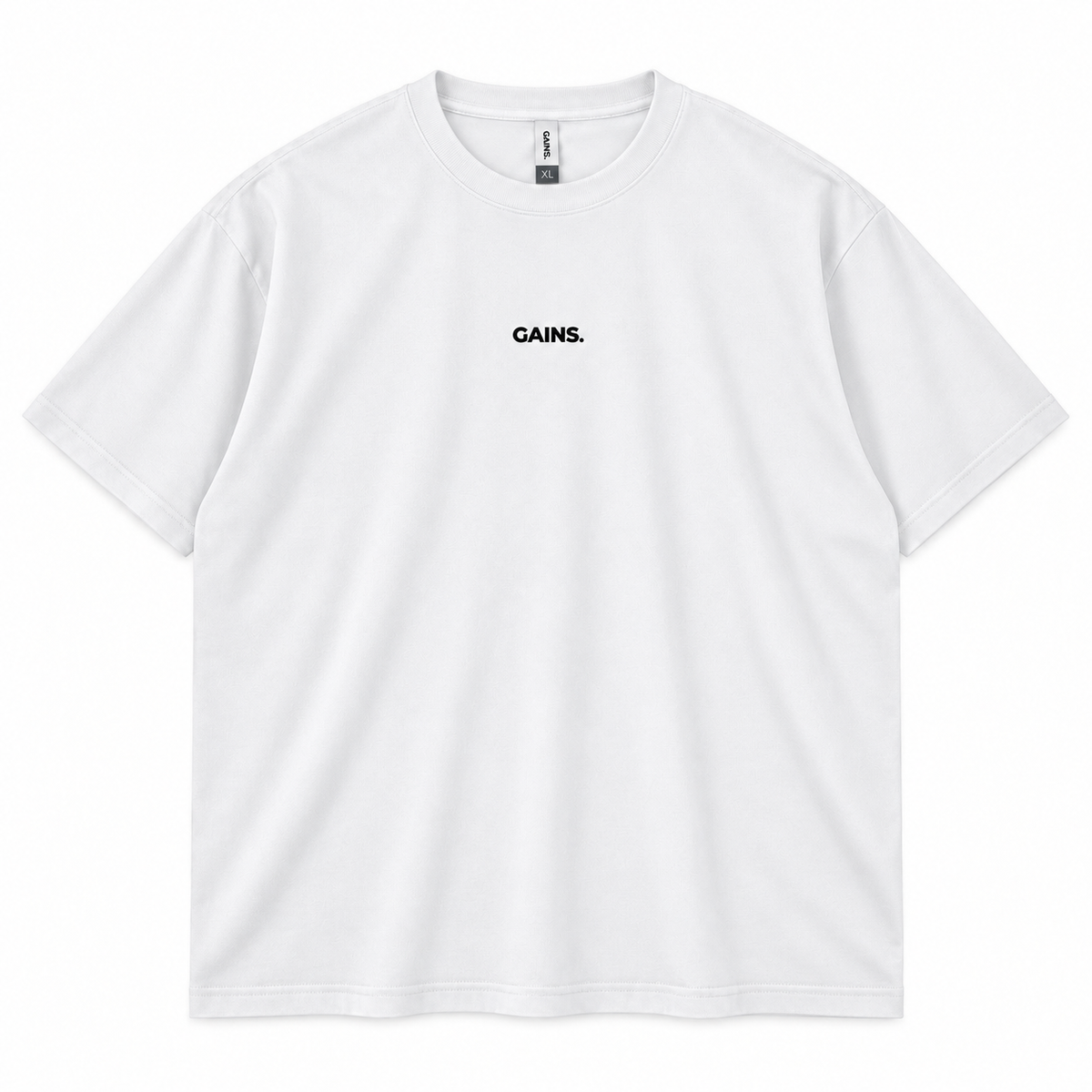 REMERA OVER BORDADA BLANCO UNISEX